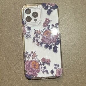 Coach Purple Floral Phone Case